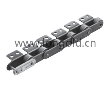 每2節帶A1/A2附件免加油自潤滑雙倍節距鏈 每2節帶A1/A2附件免加油自潤滑雙倍節距鏈