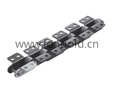 每2節帶K1/K2附件免加油自潤滑雙倍節距鏈 每2節帶K1/K2附件免加油自潤滑雙倍節距鏈