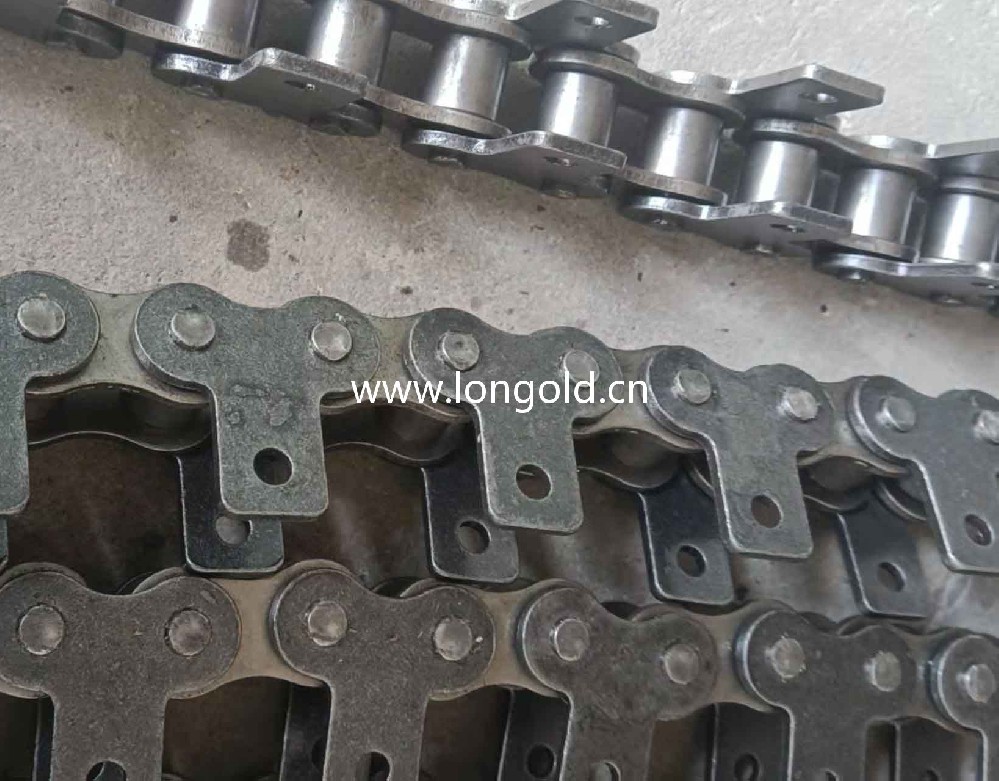 每2節帶SK1附件不銹鋼A系列小型輸送鏈 SS規格 每2節帶SK1附件不銹鋼A系列小型輸送鏈 SS規格