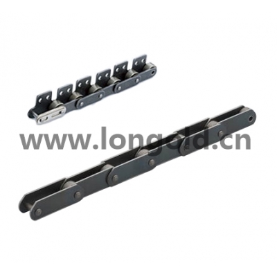 每2節帶單邊直立板附件雙倍節距鏈 每2節帶單邊直立板附件雙倍節距鏈